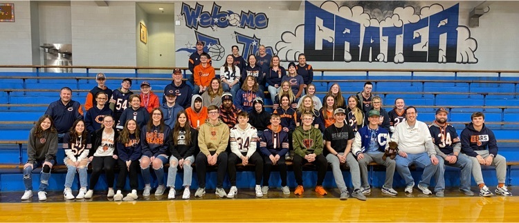 CHS students and staff dressed in Bears and White Sox gear for Tyler Shoven